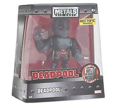 Marvel Deadpool Die Cast Action Figure Hot Topic Exclusive Gray Version