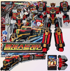 K TOY Metal Cardbot S BLASTRAIN & FLAMENOVA Red Transforming Robots Car Set 2025
