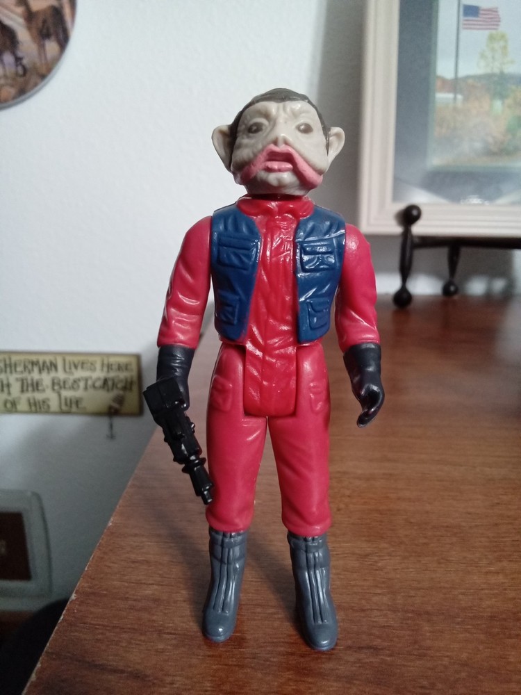 Vintage Star Wars 1983 Nien Nunb Figure Complete UNITOY HONG KONG VARIANT *READ*