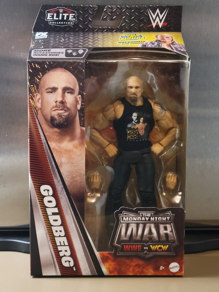 WWE Monday Night War Elite series 12 BILL GOLDBERG WCW Nitro NEW BAF ROCKABILLY