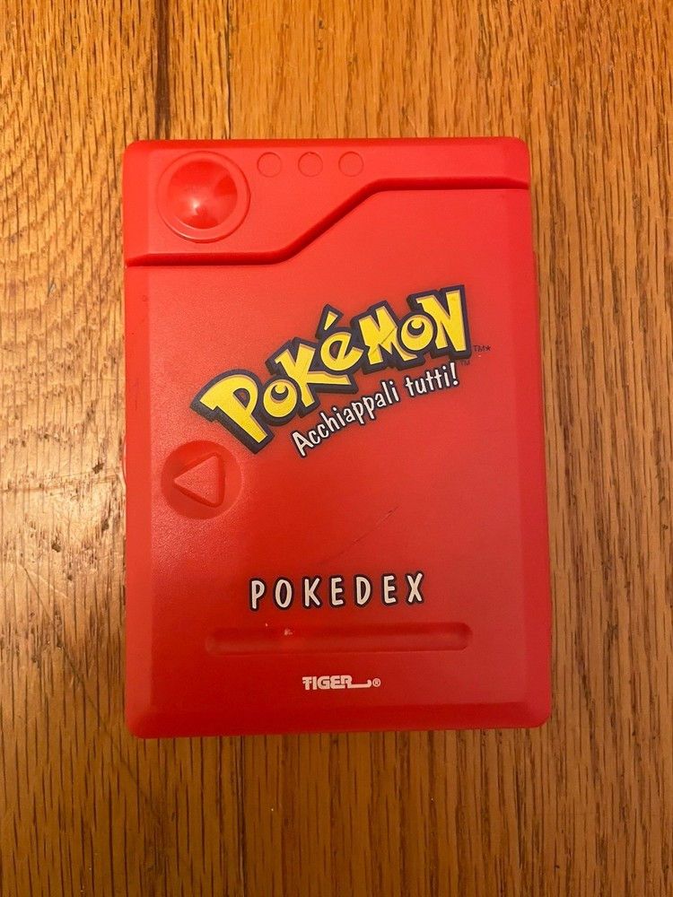 Pokemon Pokedex 1998 Tiger Electronics Tested RARE: Italian edition