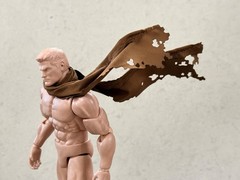 SU-SC-BRN: 1/12 Brown Wired Fabric Scarf for 6″ Action Figure