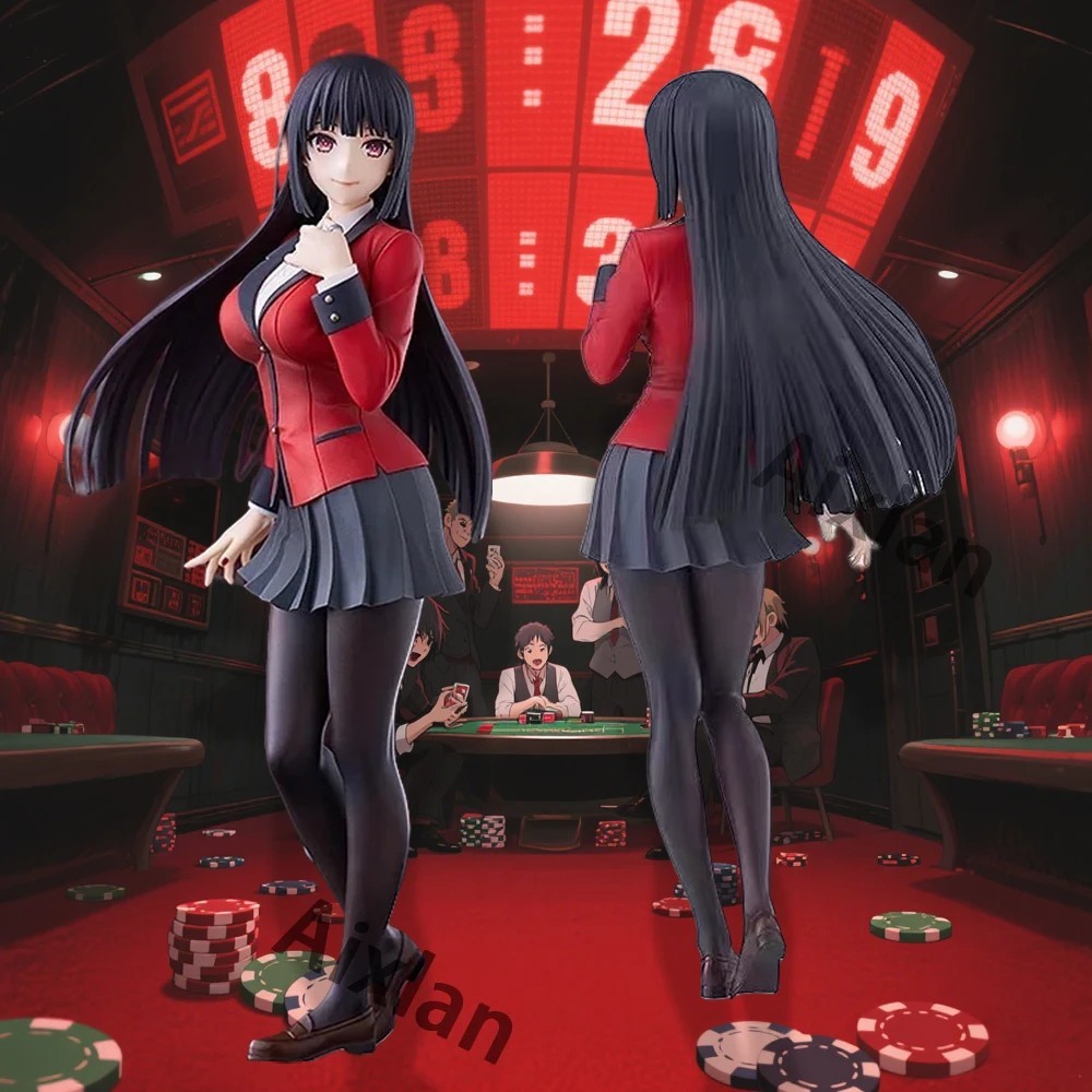 17cm Kakegurui Anime Figure Jabami Yumeko Model Toys Gift Ornaments Doll