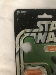 Star Wars Greedo Cardback With Bubble Vintage 1978
