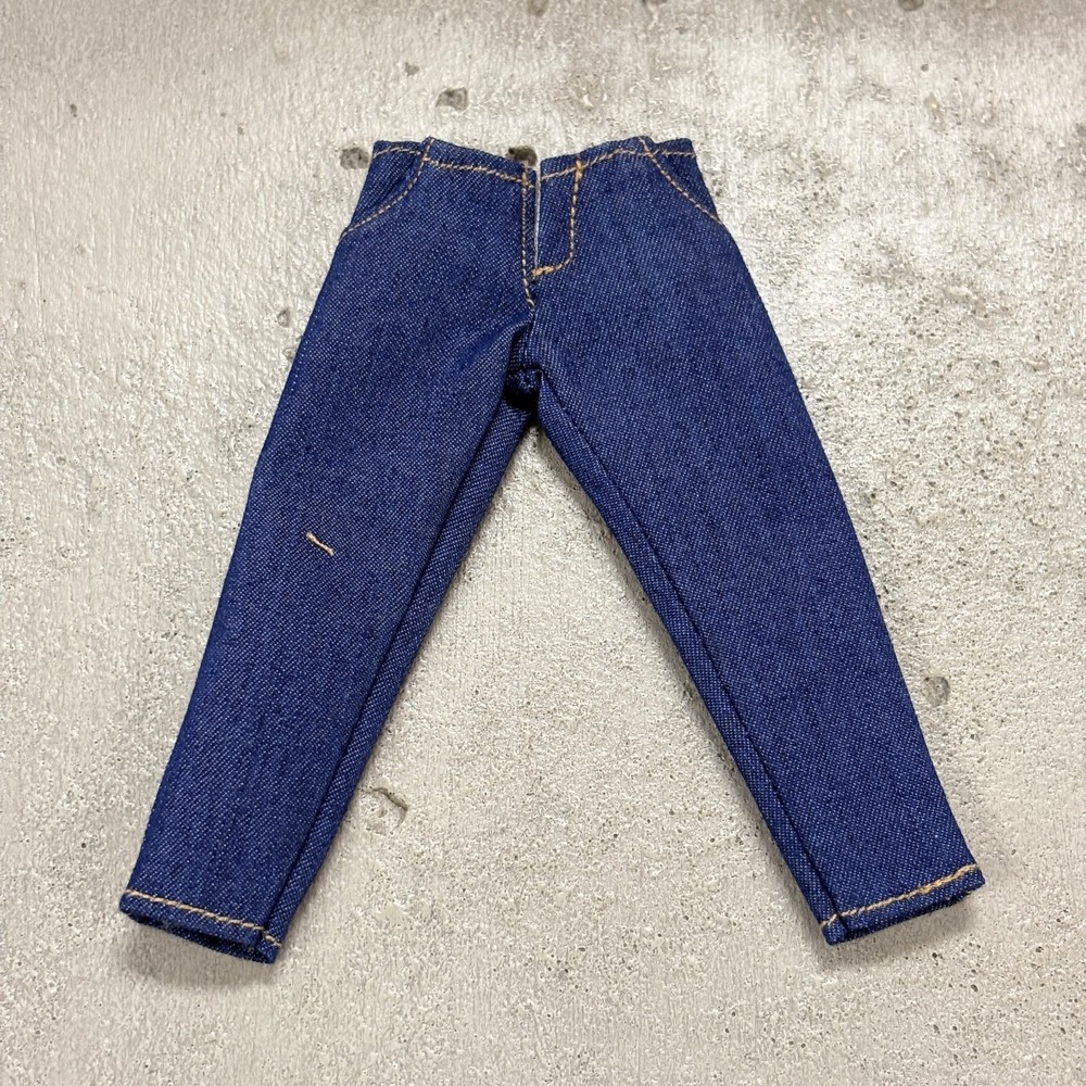 MO-VTJ-BU: 1/12 Blue Denim Jeans for 6″ Muscular figure body