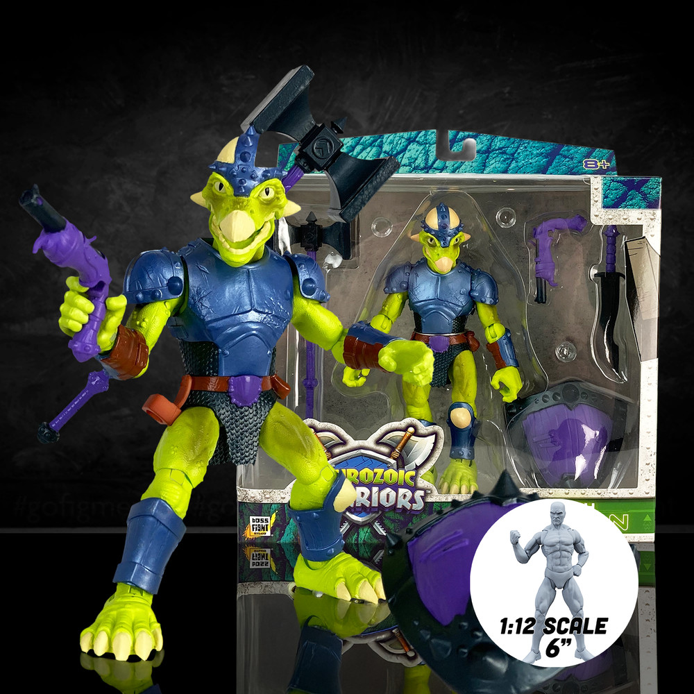 Seph Rasan – Knight Pachycephalosaur Dinosaur Action Figure 1:12 Scale