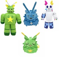 New Game Peripherals Regretevator Gnarpy Green Plush Toy White Cat Robot Doll