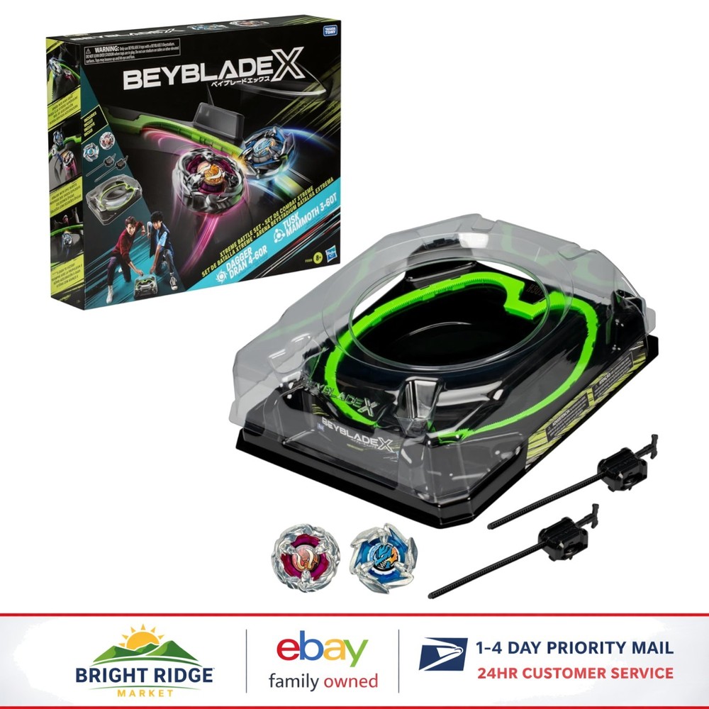 Beystadium Arena Set for Competitive Play with 2 Beyblade Tops and Launchers