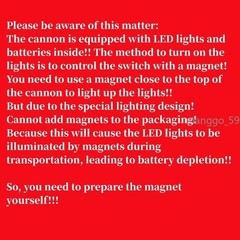 3D Print Retractable LED Hand Cannon Upgrade Kit For SS86 Megatank Accessories