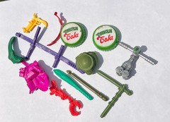 Vintage Lot Of TMNT Teenage Mutant Ninja Turtle Accessories (see Photos)