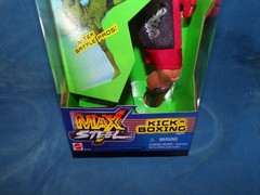Max Steel classic 12” figure N-Tek Kick-Boxing 2001 Extreme Sports Mattel NIFSB