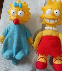 Bart Simpson and family plush/plastic dolls 20th Century Fox