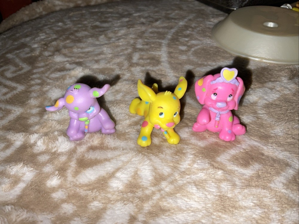 Soft Spots Yellow Pink Purple Puppy Dogs Replacement Figures