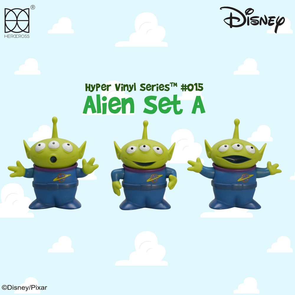HEROCROSS HVS #015 Disney Toy Story Alien Set #A 3” Vinyl Figure