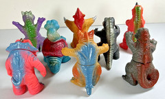 Ultra Dinosaurs Super Dino Monsters Ultraman Godzilla Bootleg Sofubi Lot of 8