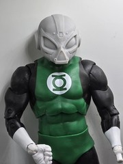 3d Printed YELLOW LANTERN TEKIK HEAD 1:10 7″ SELECT DC MULTIVERSE Scale