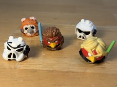 Angry Birds Star Wars Telepods Toy Lot, 53 Birds and Pig Figures Hasbro