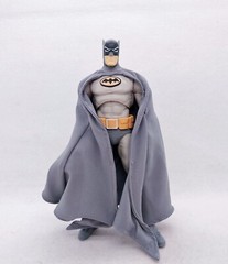 SU-MF-C-RTBAT: Grey Wired Cape for McFarlane Batman (Bat-Manga)