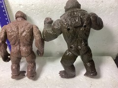King Kong action figure lot of three.