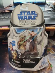 Star Wars The Legacy Collection Yaddle & Evan Piell Figures BD19 NOC Hasbro 2008