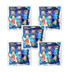 DC Comics SuperHero Figural 3D Bag Clip – Lot of 5 Sealed Blind Bags