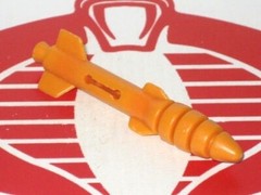 GI Joe Vehicle Thunderclap Rear Tank Missile Shell 1989 Original Part