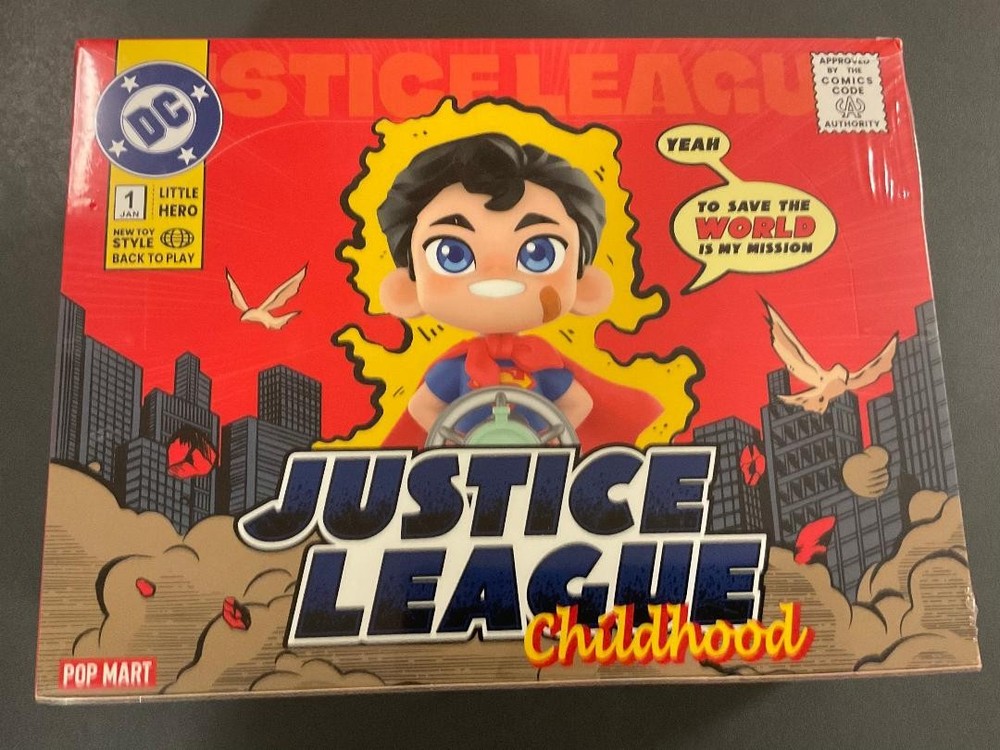 Pop Mart DC Justice League Childhood Factory Sealed Case of 12 Blind Boxes