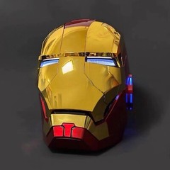 NEW AUTOKING Iron Man MK5 1:1 Helmet Wearable Voice-control Golden Mask Cosplay