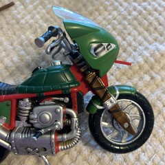 Lot Of 3 Vintage Playmates TMNT Ninja Turtles Action Figures & Motorcycle 2002
