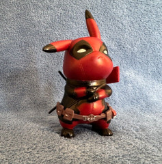 Large 5″ Pokemon Pikachu Cosplay Deadpool – Brand New