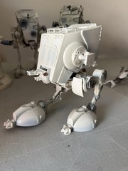 30th Anniv Battle of Hoth AT-ST Vehicles Lot Turrets And Speeder Bike