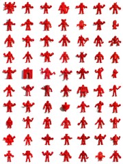 MUSCLE Men Red CHOOSE: Vintage 1980’s Mattel M.U.S.C.L.E. Kinnikuman Figures