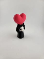 Grim Reaper with Heart Figurine — Love from Beyond the Grave