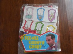 Pee – Wee Herman Vintage Growth Chart (New In Bag) 1988 (Herman Toys)