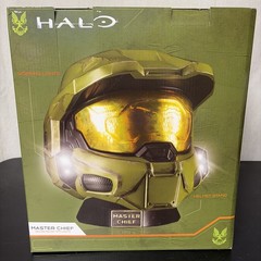 Jazwares HLW0173 Halo Master Chief Deluxe Helmet W/Lights & Stand Cosplay NEW 🔥