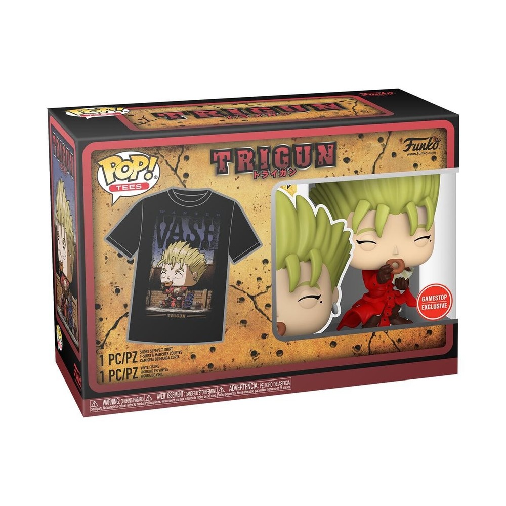 Funko Pop & Tee Trigun – Vash (Donuts) (Gamestop Exclusive) XL Shirt