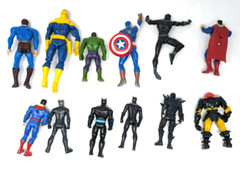 Lot of 12 Action Figures Marvel DC Universe Superman Batman Hulk Hasbro