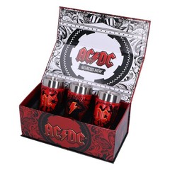 Nemesis Now Shot Glass Collection Set of 3, Hand-Painted Rock Band Merchandise,