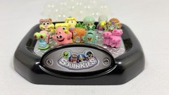 Squinkies Lot Of 10 Spongebob Patrick Plankton Sandy With Bubble Capsules + Base