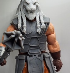 3d Print INVINCIBLE BATTLE BEAST CHEST 1:12 6″ GI Joe Classified/Marvel Legends
