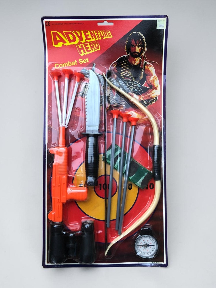 Adventure Hero Combat Set Bootleg Rambo Style 80s Toy MOC Vintage Rare