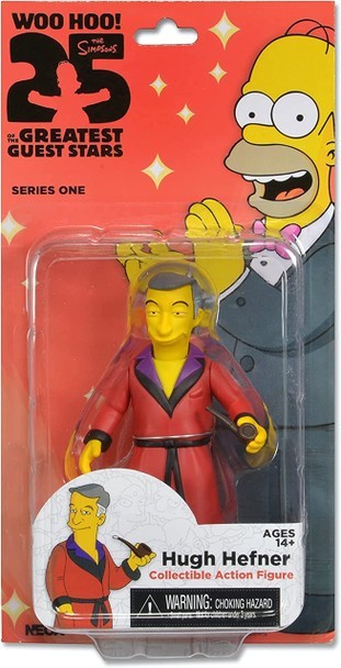 Hugh Hefner Simpsons Action Figure Greatest Guest Stars Series One Neca Playboy