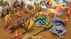 Huge! Lot Schleich World Of Knights Eldrador Bayala Medieval/Fantasy Safari Papo