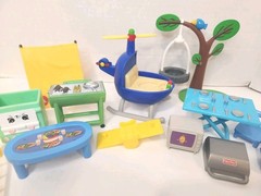 Lot Of 40 Peppa Pig Figures Accessories Helicopter TV Table Grill Tent Playgound