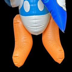 Mickey Mouse & Donald Duck 23″ Inflatable Blow-Up Toys Disney VtG 1960s