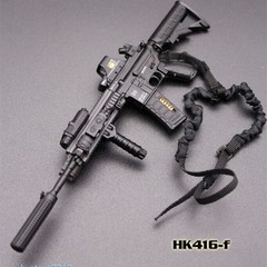 1:6 Scale M4 HK416 Assault Rifle Weapon Gun 12” Action Figure Soldier Plastic