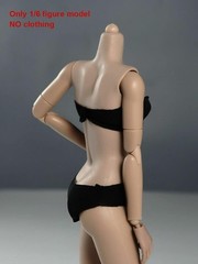1/6 Scale Pale Skin Flexible Female Figure Body