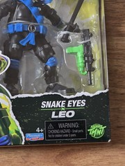 Playmates Teenage Mutant Ninja Turtles x G.I. Joe Snake Eyes x Leo Action Figure