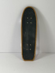 Vintage Fingerboard Signed Skipper Bay 12-31-2002 Blue Red 5.25 in. Deck
