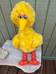 Talking Big Bird Vintage 1986 Story Magic Ideal Sesame Street – Works!